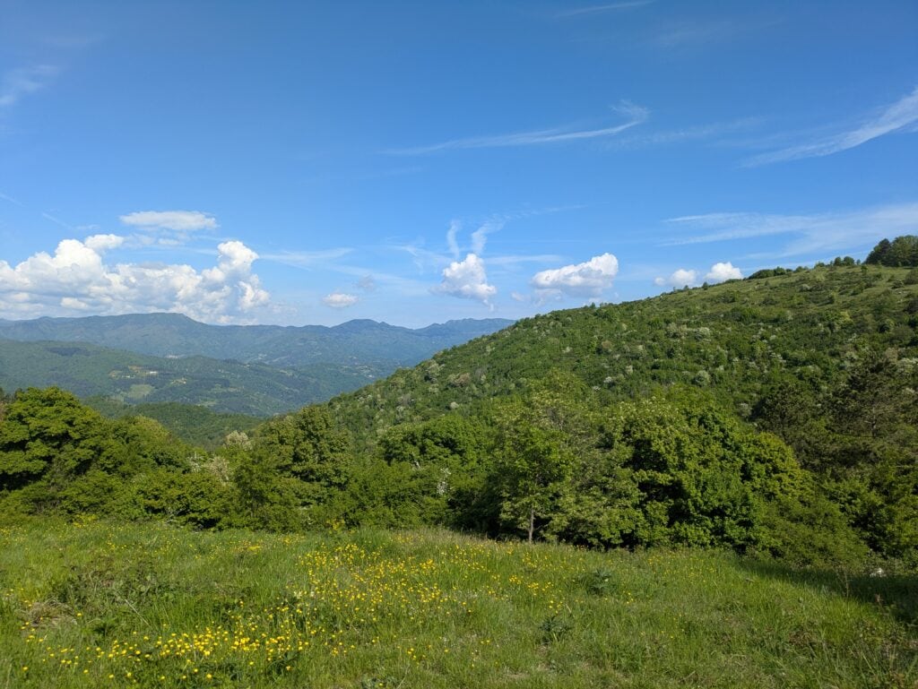 Monti della Val Bisenzio visti dalla Calvana