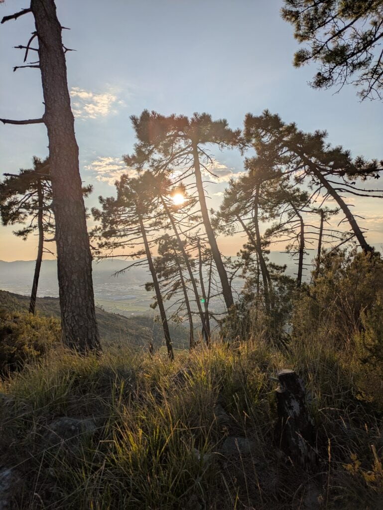 Corsa autunnale sul Monteferrato sul far della sera