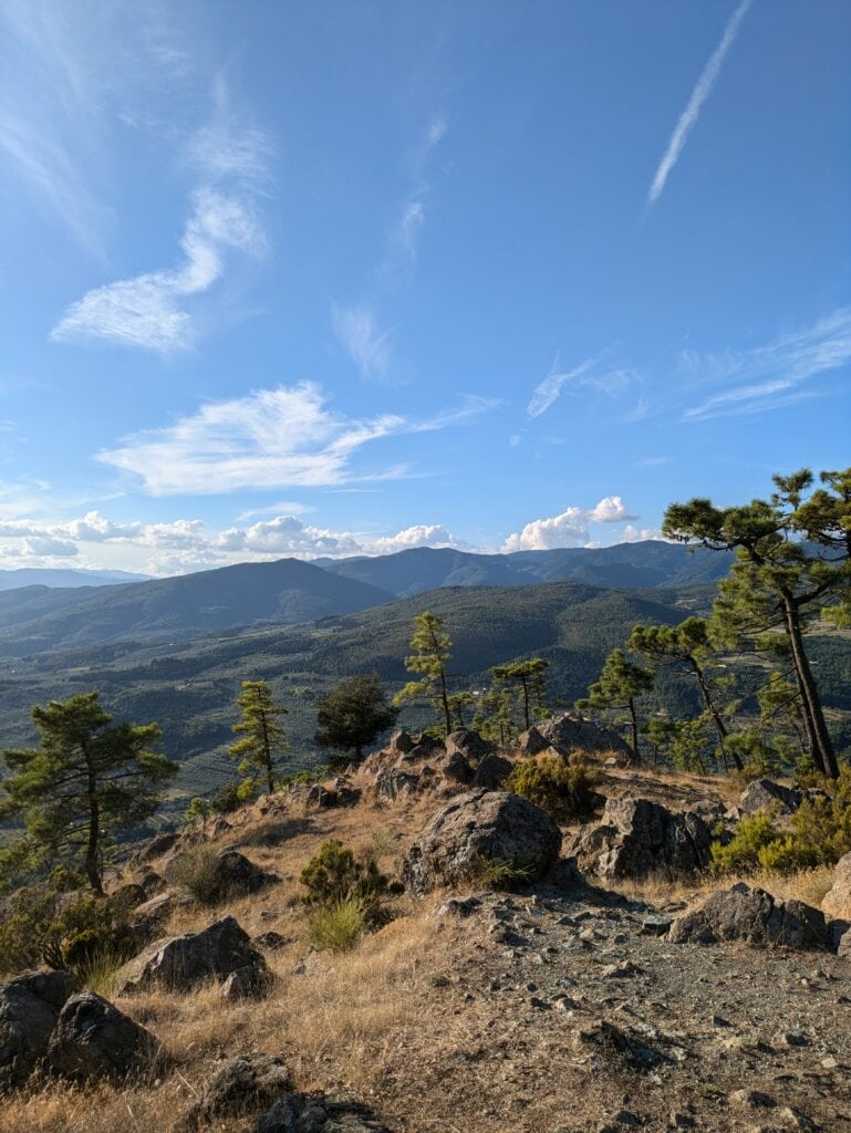 Vista dal Monteferrato in un pomeriggio autunnale
