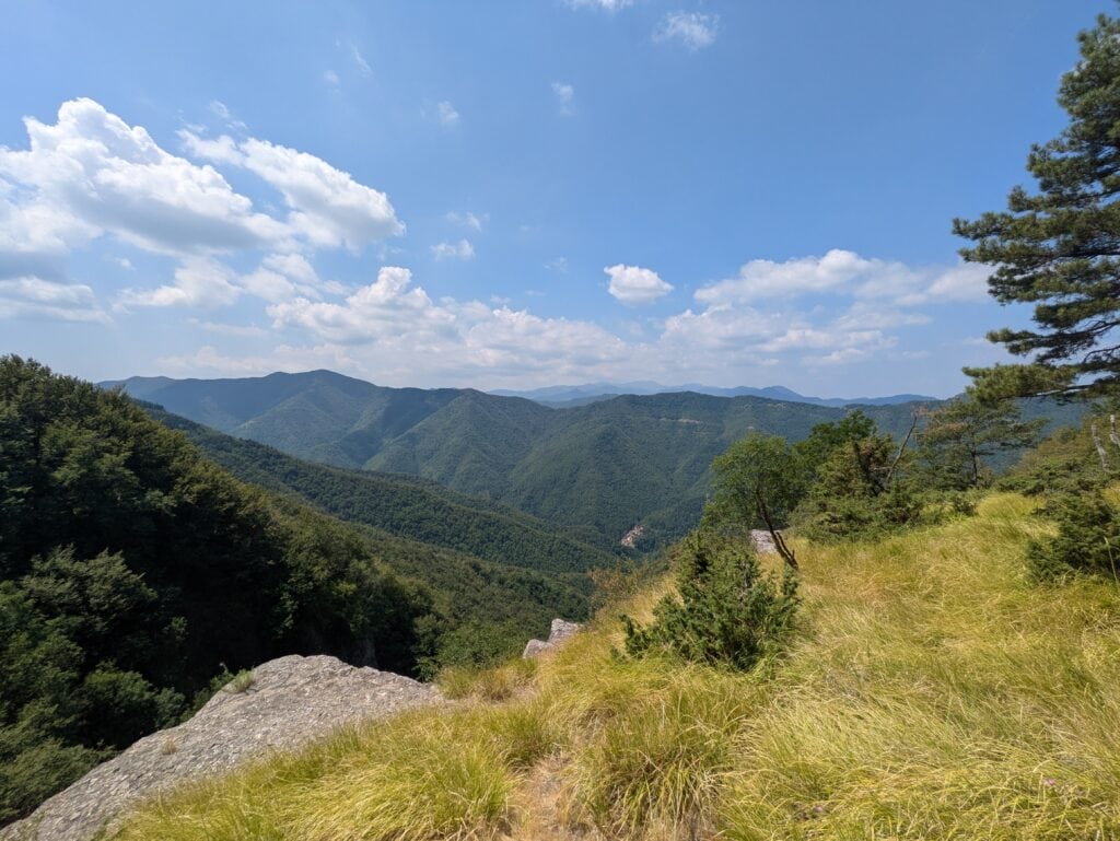Vista mozzafiato sulla valle di Treppio dal Monte Lavacchio